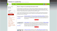 Desktop Screenshot of mastersinleadership.org